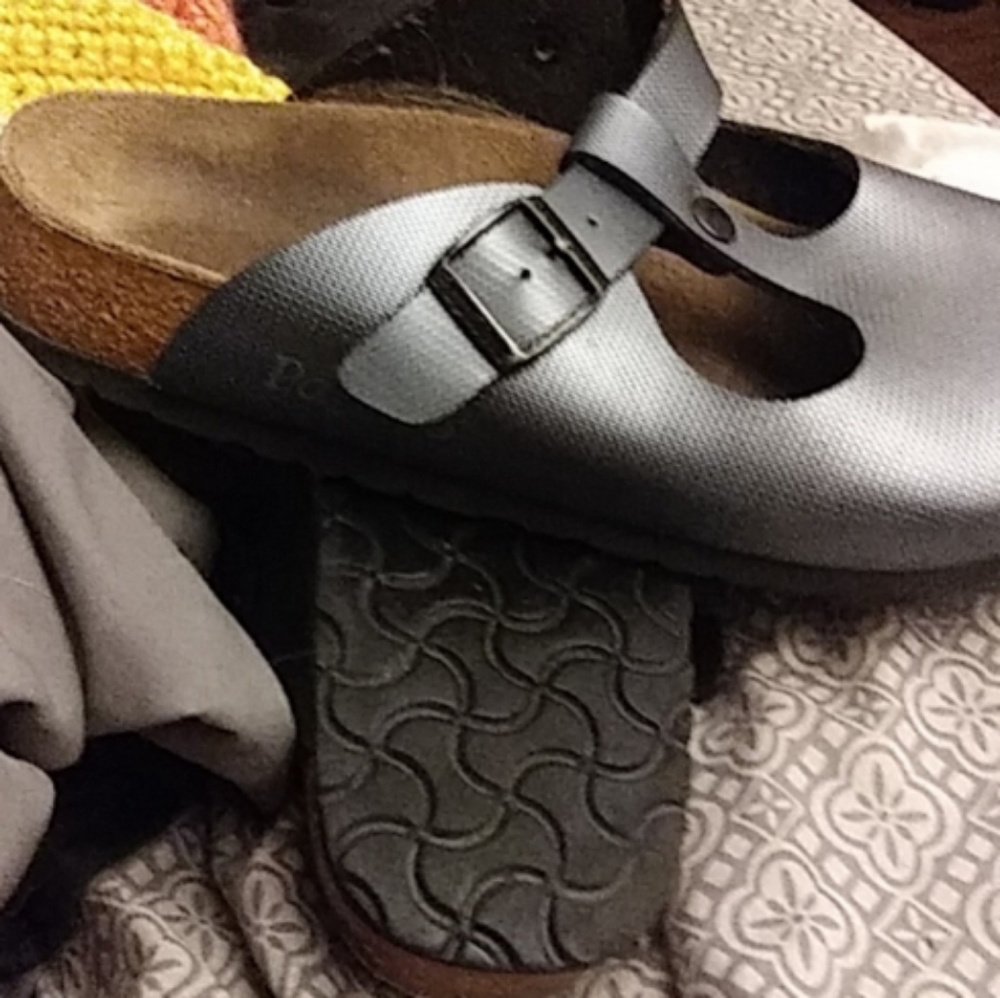 Birkenstock Papillo Silver clogs 40